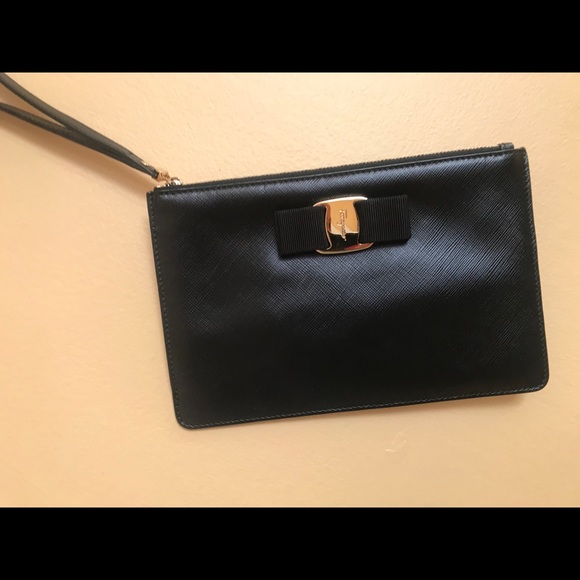 Salvatore Ferragamo Handbags - Authentic black Salvatore Ferragamo Clutch